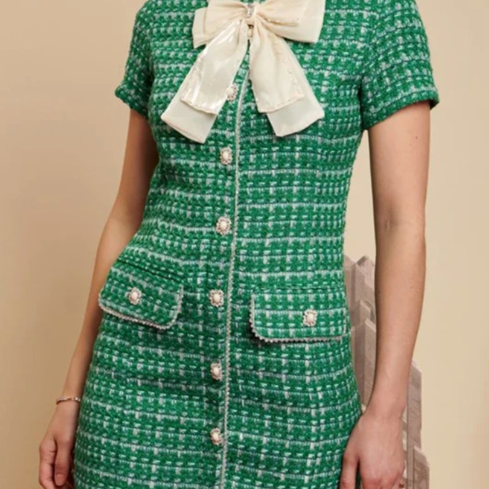 Sister Jane Tweed Mini Dress (US 8)